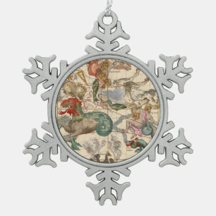 Vernal Equinox Snowflake Pewter Christmas Ornament