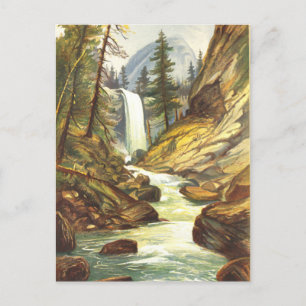 Vernal Fall, Yosemite Valley, Vintage Postcard