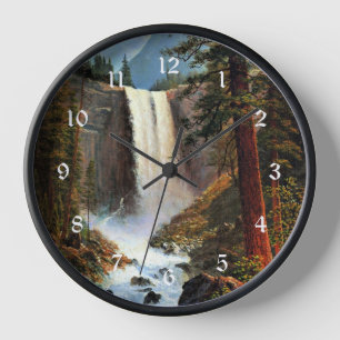 Vernal Falls by Albert Bierstadt, Clock