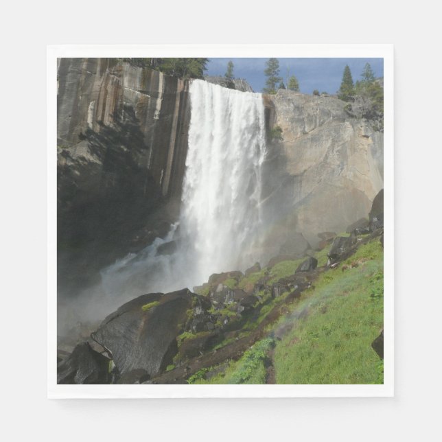 Vernal Falls I in Yosemite National Park Napkin (Front)