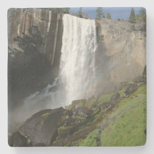 Vernal Falls I in Yosemite National Park Stone Coaster (Front)