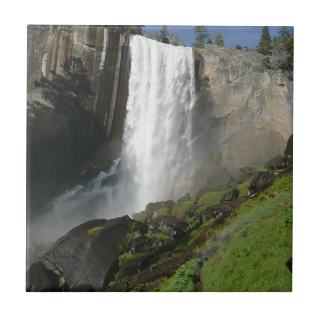 Vernal Falls I in Yosemite National Park Tile (Front)