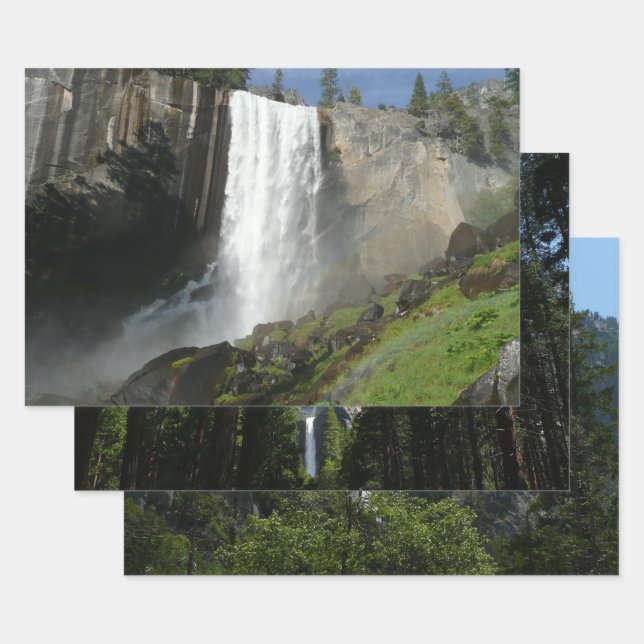 Vernal Falls I in Yosemite National Park Wrapping Paper Sheet (Set)