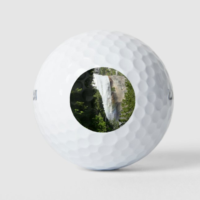 Vernal Falls II in Yosemite National Park Golf Balls (Front)
