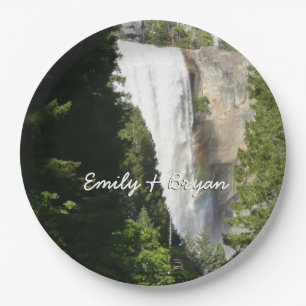 Vernal Falls II in Yosemite National Park Paper Plate