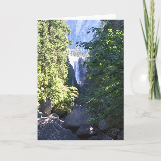 Vernal Falls, Yosemite National Park, CA Card (Front)