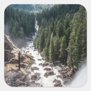 Vernall Fall and Mist Trail Square Sticker