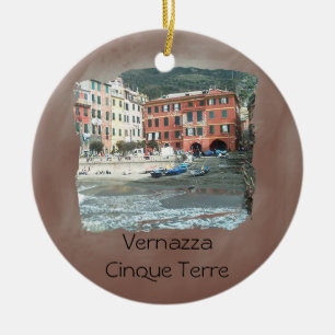 Vernazza - Cinque Terre Ceramic Tree Decoration