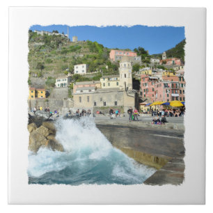 Vernazza, Cinque Terre, Italy Tile