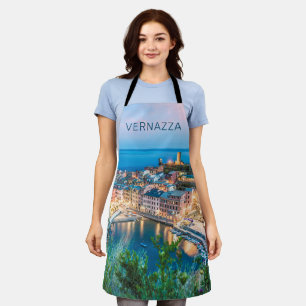 Vernazza Cinque Terre La Spezia Italy Panorama Apron