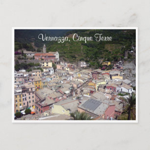 vernazza cinque terre roofs postcard