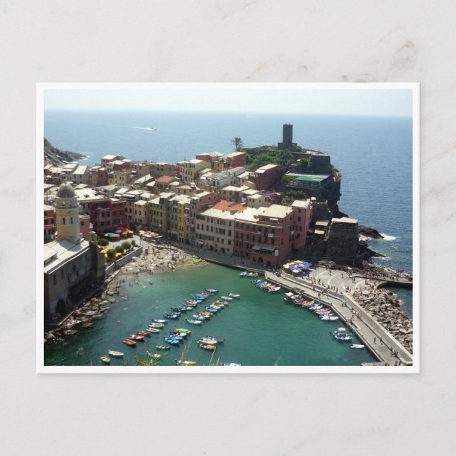 vernazza harbour postcard (Front)