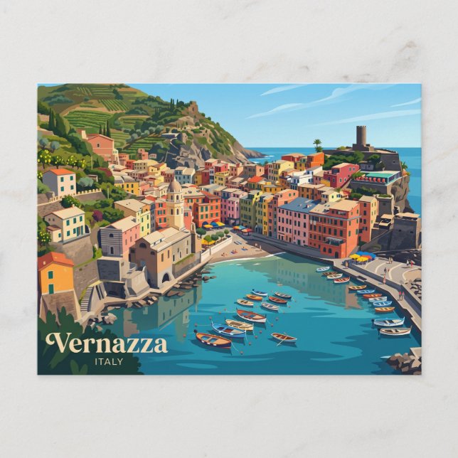 Vernazza Italy Postcard (Front)