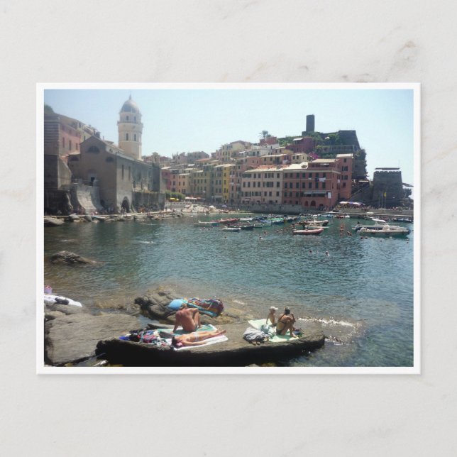 vernazza sunbake postcard (Front)