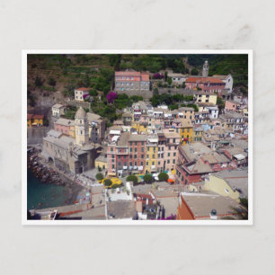 vernazza terre border postcard