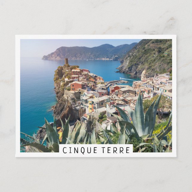 Vernazza town in the Cinque Terre Postcard (Front)