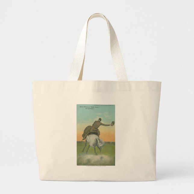 Verne Elliott on High Tower. Large Tote Bag (Front)