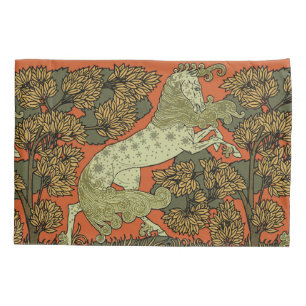Verneuil Art Nouveau Horse: Vintage Equestrian Pillowcase