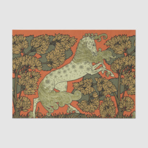 Verneuil Art Nouveau Horse: Vintage Equestrian Tissue Paper