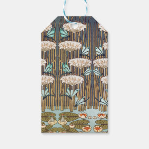 Verneuil Dragonfly Water Lily Art Nouveau: Vintage Gift Tags