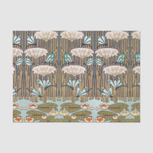 Verneuil Dragonfly Water Lily Art Nouveau: Vintage Tissue Paper