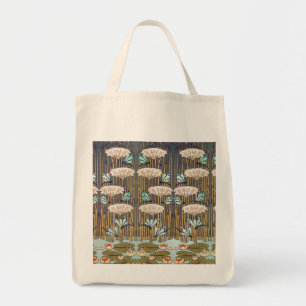 Verneuil Dragonfly Water Lily Art Nouveau: Vintage Tote Bag