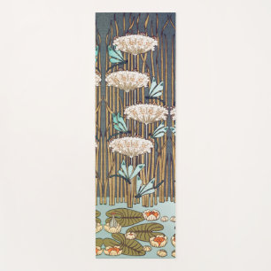 Verneuil Dragonfly Water Lily Art Nouveau: Vintage Yoga Mat