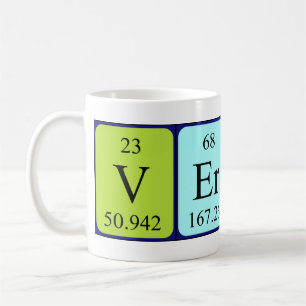 Vernice periodic table name mug