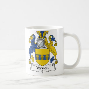 Vernon Family Crest Coffee Mug