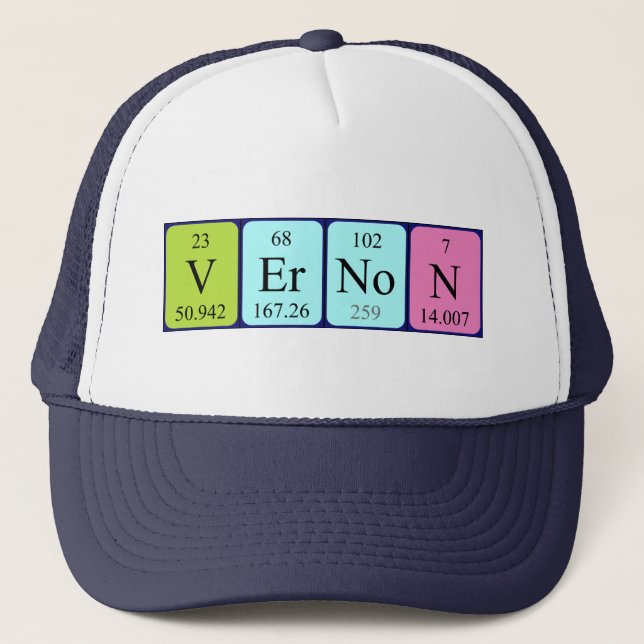 Vernon periodic table name hat (Front)