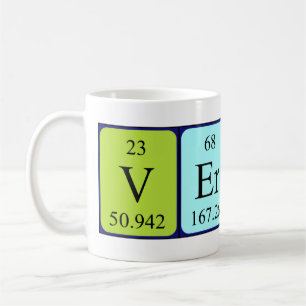 Vernon periodic table name mug