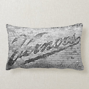 Vernor's Brick Wall Ann Arbor Michigan Lumbar Cushion