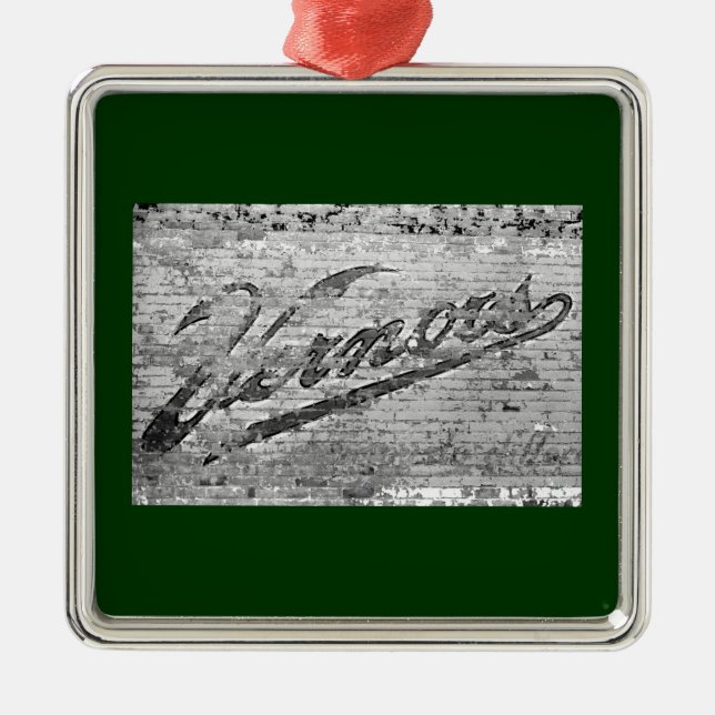 Vernors Wall Ann Arbor, Michigan Metal Tree Decoration (Front)