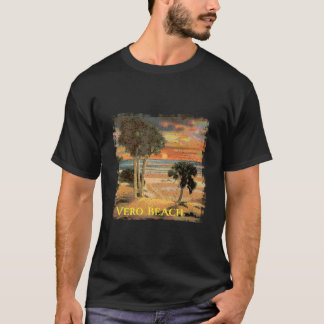 Vero Beach Fl Palm Tree Beach Style T-Shirt