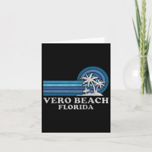 Vero Beach Florida Family Summer Vacation Vintage Card