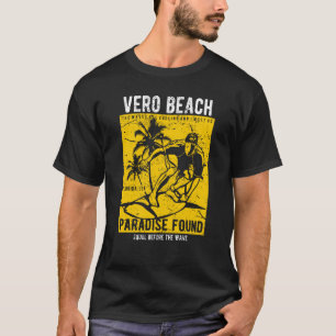 Vero Beach Florida Retro Distressed Style Souvenir T-Shirt