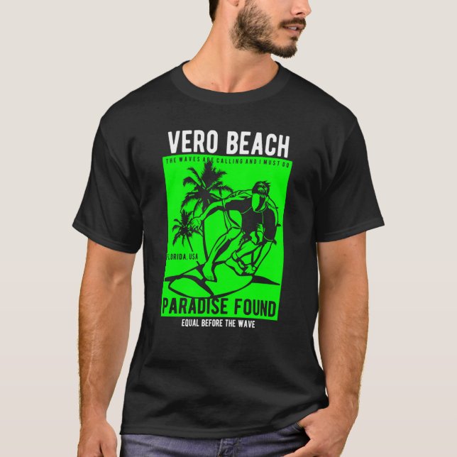 Vero Beach Florida Retro Style Souvenir  1 T-Shirt (Front)