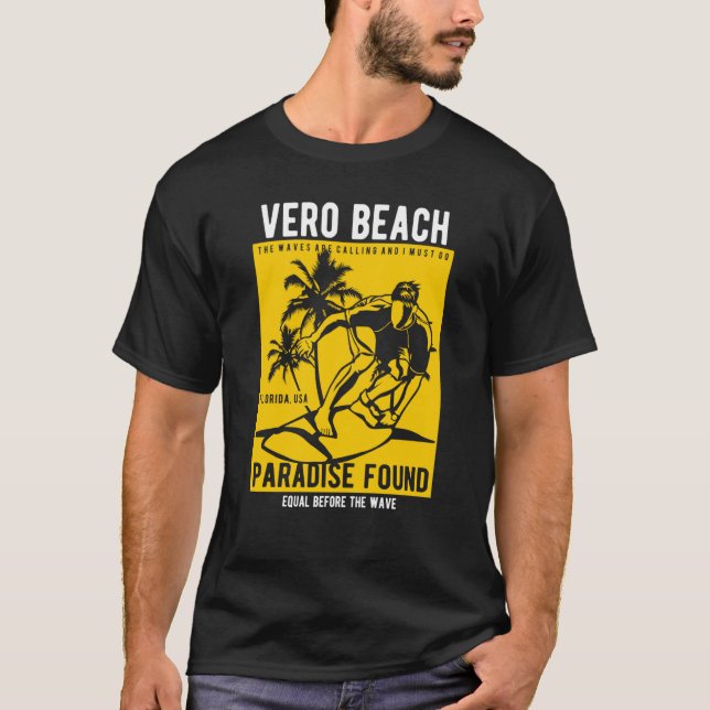 Vero Beach Florida Retro Style Souvenir  5 T-Shirt (Front)