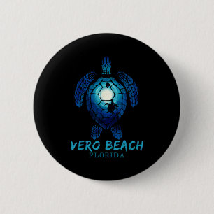 Vero Beach Florida Sea Turtle Beach Lover Ocean An 6 Cm Round Badge
