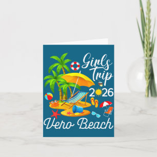Vero Beach Florida Summer Tropical Card