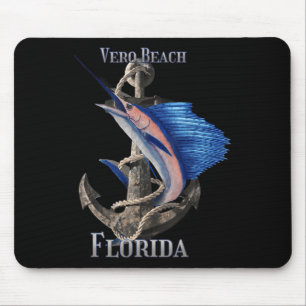 Vero Beach Florida Swordfish Marlin Ocean Fishing Mouse Mat