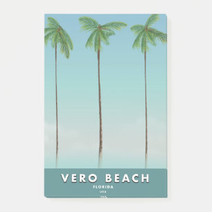 Vero Beach Florida vintage travel poster Post-it Notes
