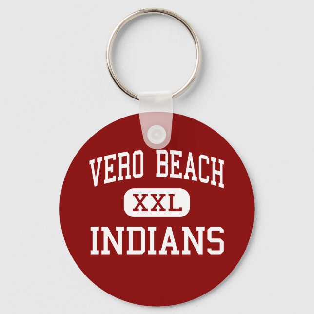 Vero Beach - Indians - High - Vero Beach Florida Key Ring (Front)