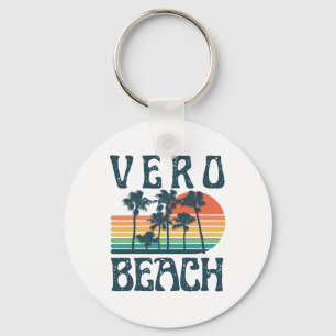 Vero Florida Beach Summer Vacation Vintage Key Ring