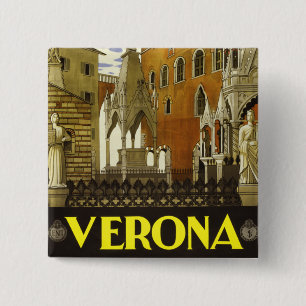 Verona 15 Cm Square Badge