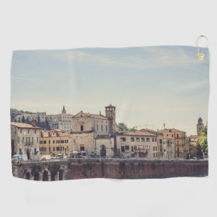 Verona architecture, Italy Golf Towel