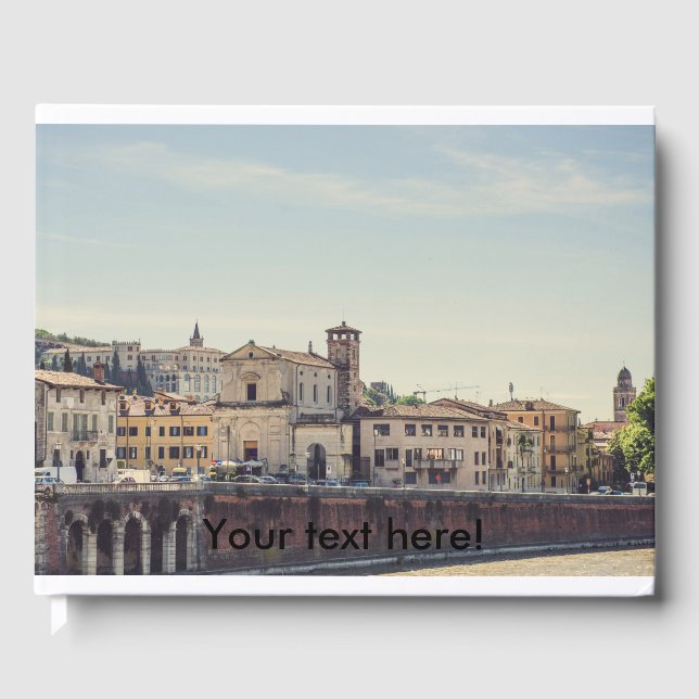 Verona architecture, Italy Guest Book (Front)