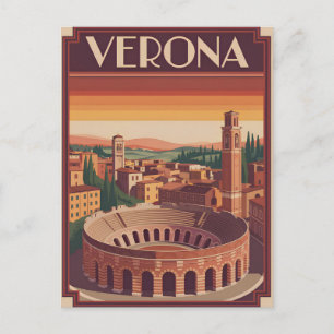 Verona Italy vintage Postcard