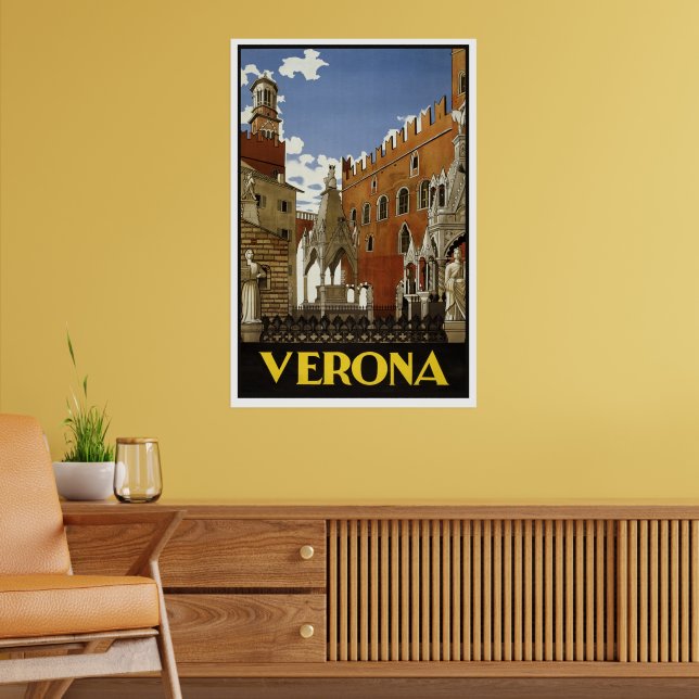 VERONA ITALY VINTAGE POSTER (Living Room 2)