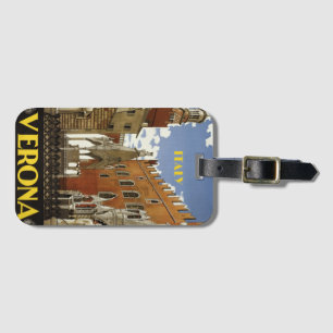 VERONA ITALY VINTAGE TRAVEL POSTER LUGGAGE TAG